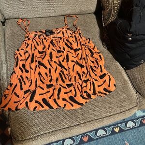 Orange animal print summer